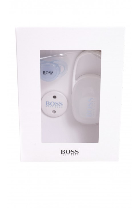 Blue soother with pendant and pouch, Hugo Boss