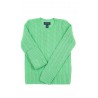 Green cashmere cable knit sweater, Polo Ralph Lauren