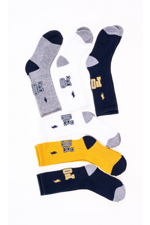 6-pack socks for boys, Polo Ralph Lauren 6-pack socks for boys, Polo Ralph Lauren