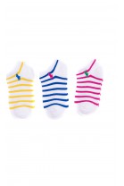 3-pack of striped liner socks for girls, Polo Ralph Lauren