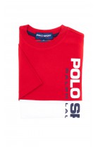 T-shirt red and white POLO SPORT for boys, Polo Ralph Lauren