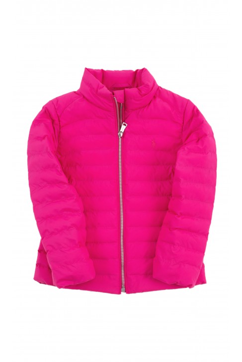 Fuchsia transitional jacket for girls, Polo Ralph Lauren