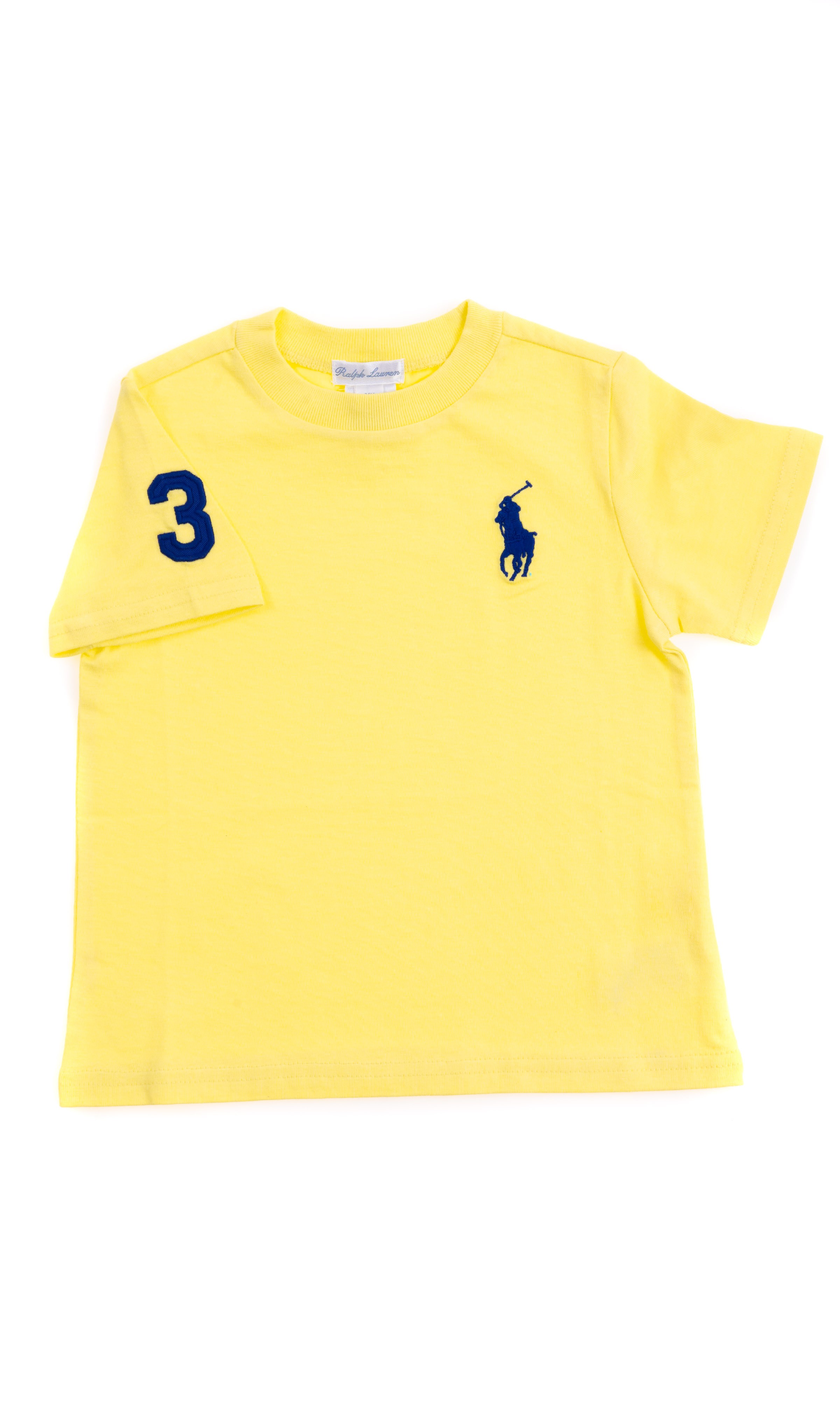 Yellow T-shirt with a sapphire horse, Polo Ralph Lauren - Celebrity-Club