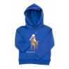 Blue hoodie with iconic teddy bear, Polo Ralph Lauren
