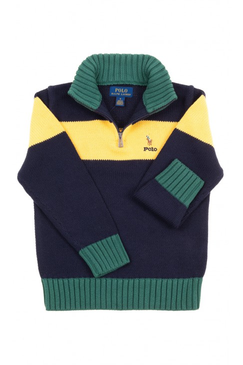 Sweater with stand-up collar for boys, Polo Ralph Lauren Sweater with stand-up collar for boys, Polo Ralph Lauren