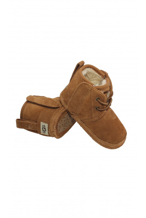 Brown baby booties, UGG