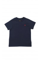 Navy blue t-shirt for boys with short sleeves, Polo Ralph Lauren