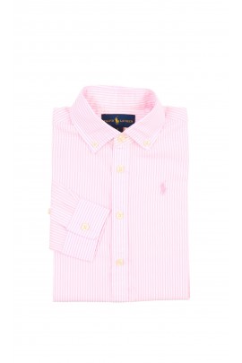 Pink striped shirt blouse for girls, Polo Ralph Lauren