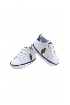 White baby shoes for boys from Ralph Lauren