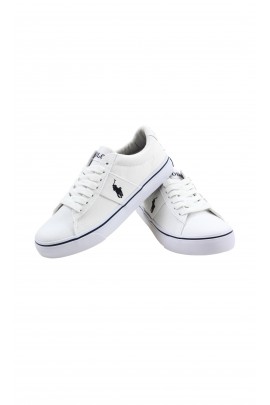 White lace-up trainers for children, Polo Ralph Lauren