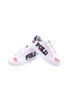 White elegant sneakers for boys, Polo Ralph Lauren