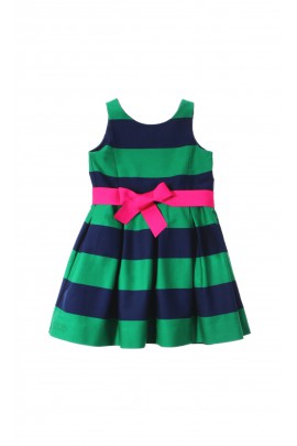Green and navy blue striped dress, Polo Ralph Lauren