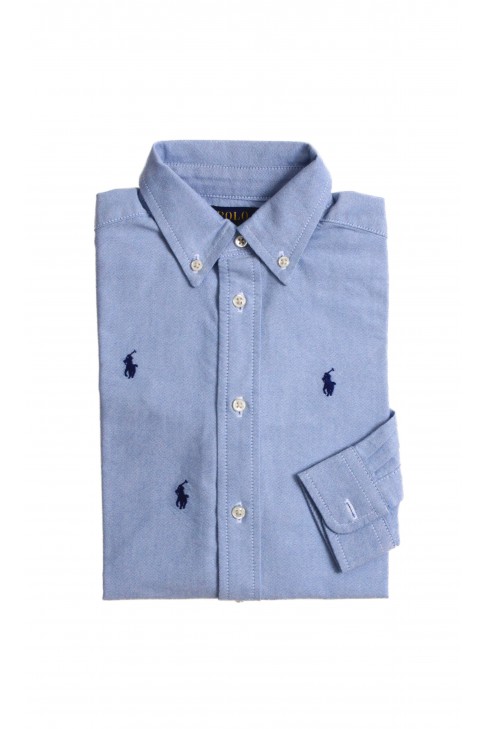 Blue elegant boys' oxford shirt, Polo Ralph Lauren