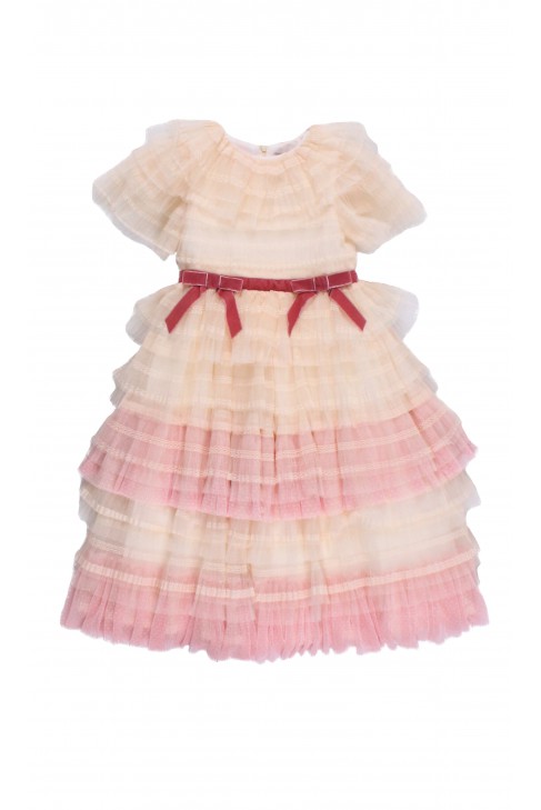 Elegant pastel-coloured tulle dress, Patachou