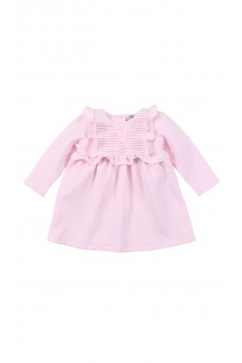 Pink knitted baby dress, Patachou