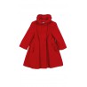 Red girls' flannel coat, Patachou
