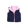 Pink and navy blue reversible girls' sleeveless top, Polo Ralph Lauren