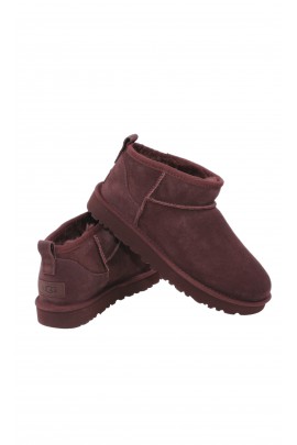 Dark brown classic ultra mini boots, UGG