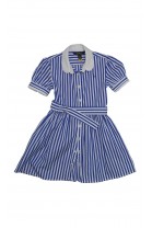 Fashionable sports dress in blue intense stripes, Polo Ralph Lauren