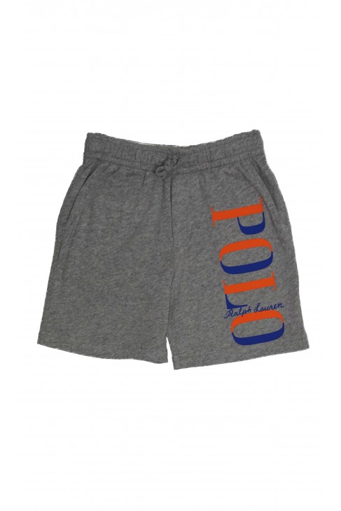 Grey boys' cotton shorts, Polo Ralph Lauren