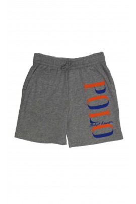 Grey boys' cotton shorts, Polo Ralph Lauren
