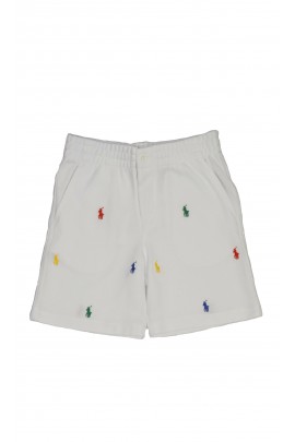 White short shorts with horses, Polo Ralph Lauren