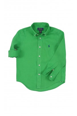 Green linen shirt for boys, Polo Ralph Lauren