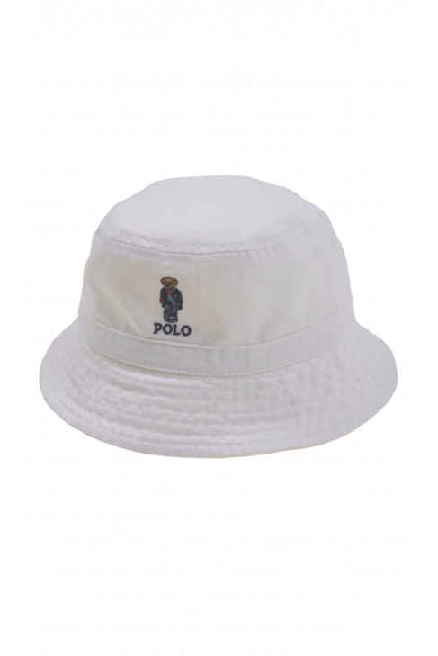 White baby hat, Ralph Lauren