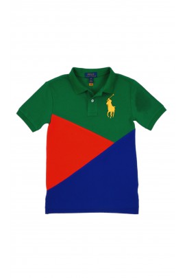 Boys' 3-colour polo shirt, Polo Ralph Lauren