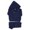 Navy blue baby tracksuit with colourful horses, Ralph Lauren