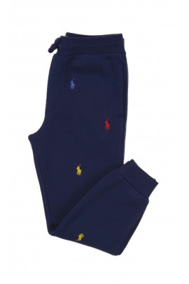 Navy blue tracksuit trousers in horsies, Polo Ralph Lauren