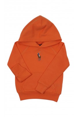Orange hooded sweatshirt, Polo Ralph Lauren