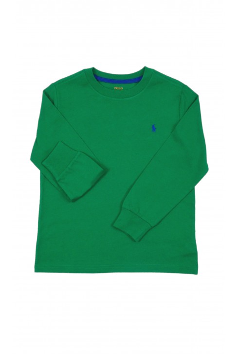 Dark green long sleeve boys' t-shirt, Polo Ralph Lauren