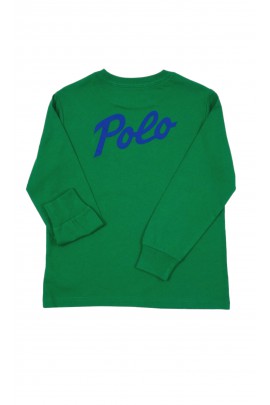 Dark green long sleeve boys' t-shirt, Polo Ralph Lauren