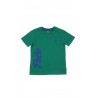 Dark green boys' T-shirt with the POLO inscription, Polo Ralph Lauren