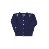 Girls' navy blue cable cardigan, Polo Ralph Lauren