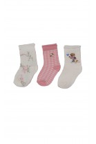 Baby girls' socks 3-pack, Ralph Lauren