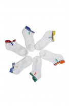 White ankle socks 6-pack, Polo Ralph Lauren