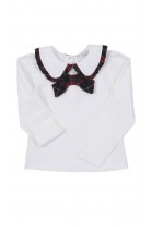 White girl's knitted collared blouse, Patachou