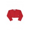 Girls' red bolero sweater, Patachou
