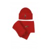 Red chunky pull-on cap, Polo Ralph Lauren