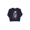 Navy hoodie with a large Bear print, Polo Ralph Lauren