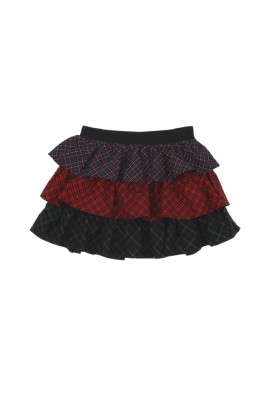 Ruffle skirt in colorful diamond-patterned fabric, Polo Ralph Lauren