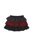 Ruffle skirt in colorful diamond-patterned fabric, Polo Ralph Lauren