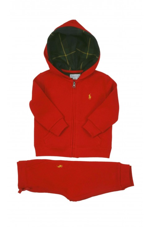 Red baby tracksuit by Ralph Lauren