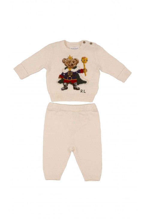 Infant set: knitted sweater and pants, Ralph Lauren