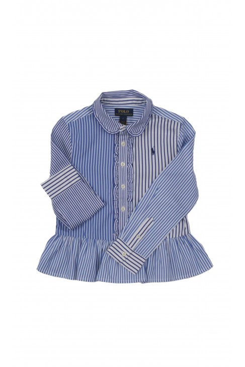 Girl's shirt in blue stripes, Polo Ralph Lauren