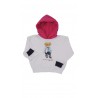 White girls' sweatshirt with iconic Bear, Polo Ralph Lauren