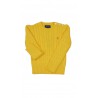 Yellow cable knit girls' sweater by Polo Ralph Lauren