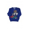 Sapphire infant sweater with iconic Bear, Ralph Lauren
